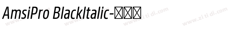 AmsiPro Blackltalic字体转换